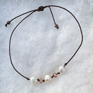 Pearl and Bead Adjustable Bracelet